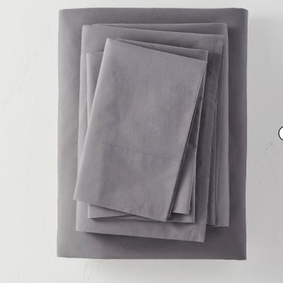 Casaluna Bedding Washed Supima Percale Solid Sheet Set Casaluna